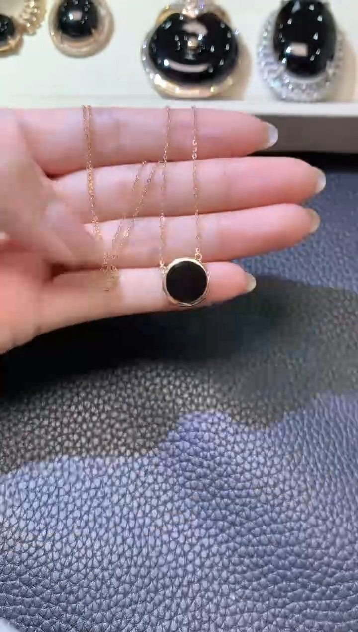 【闪购商品】翡翠套链18K金镶嵌B8多样性发一件