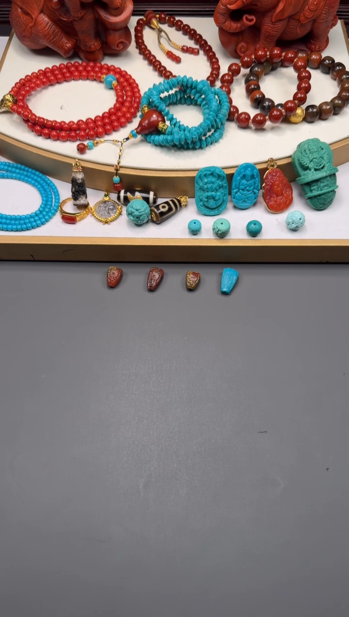 未镶嵌手串南红玛瑙浅***～111