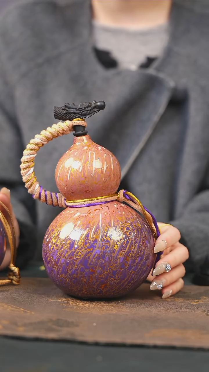 【闪购商品】XF212漆艺酒葫芦不包手串及旋转底座