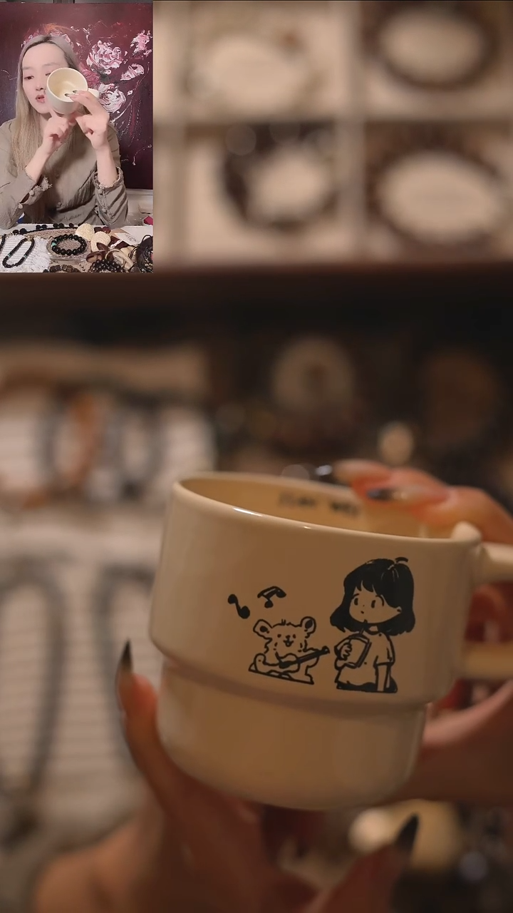 陶瓷简薇小狗陶瓷杯