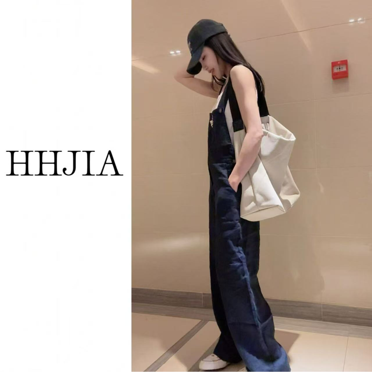 【慧慧家】韩国.2025定制款  韩系时尚舒适感麻料背带裤