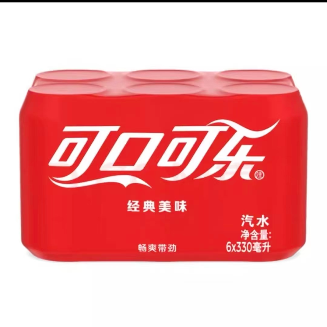 可口可乐汽水330ML*6罐