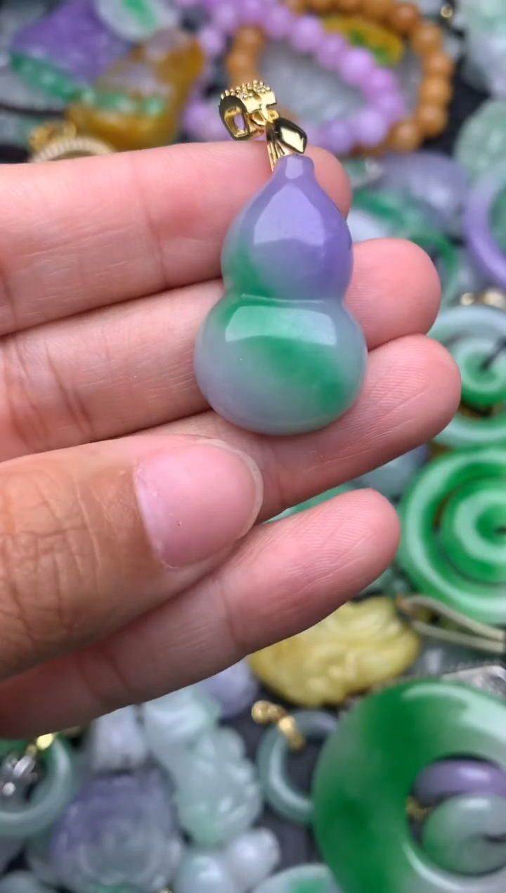 颈饰未镶嵌翡翠缅甸翡翠吊坠