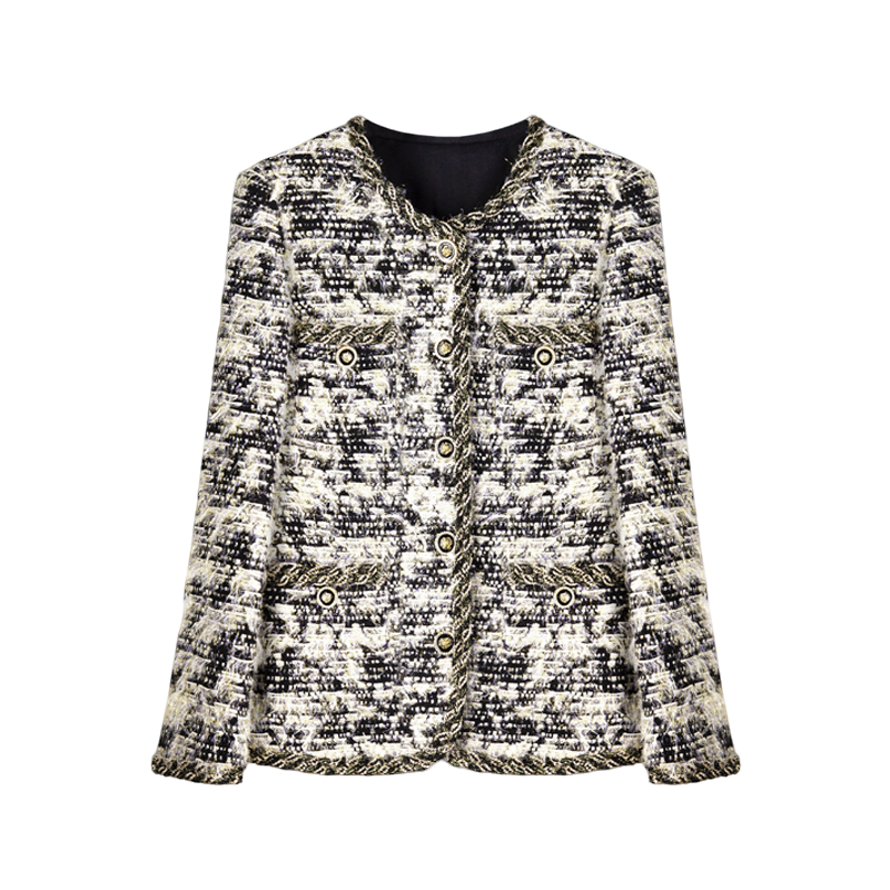 2025名媛风小香风短外套气质百搭小个子高级感街头潮人上衣A90058