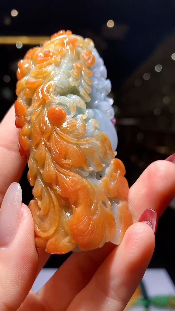 【闪购商品】定制翡翠未镶嵌1004hm-毛货挂件35