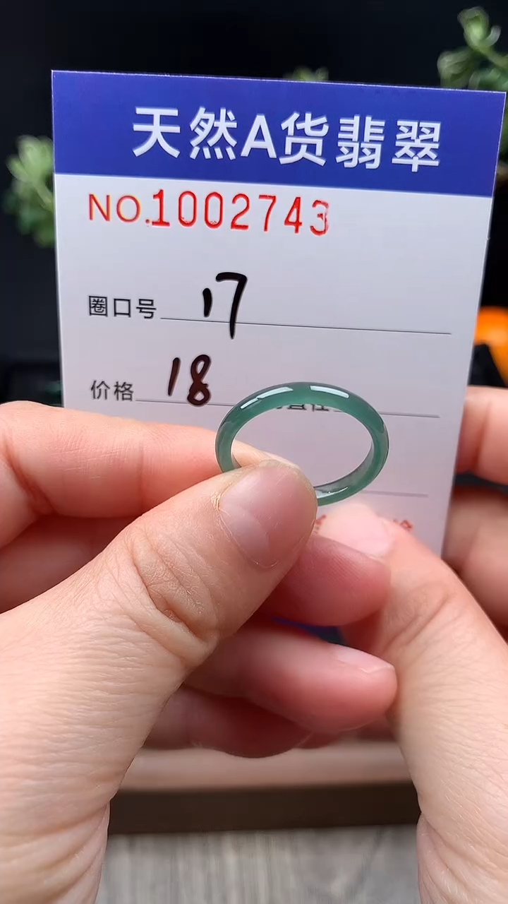 未镶嵌戒指翡翠17#