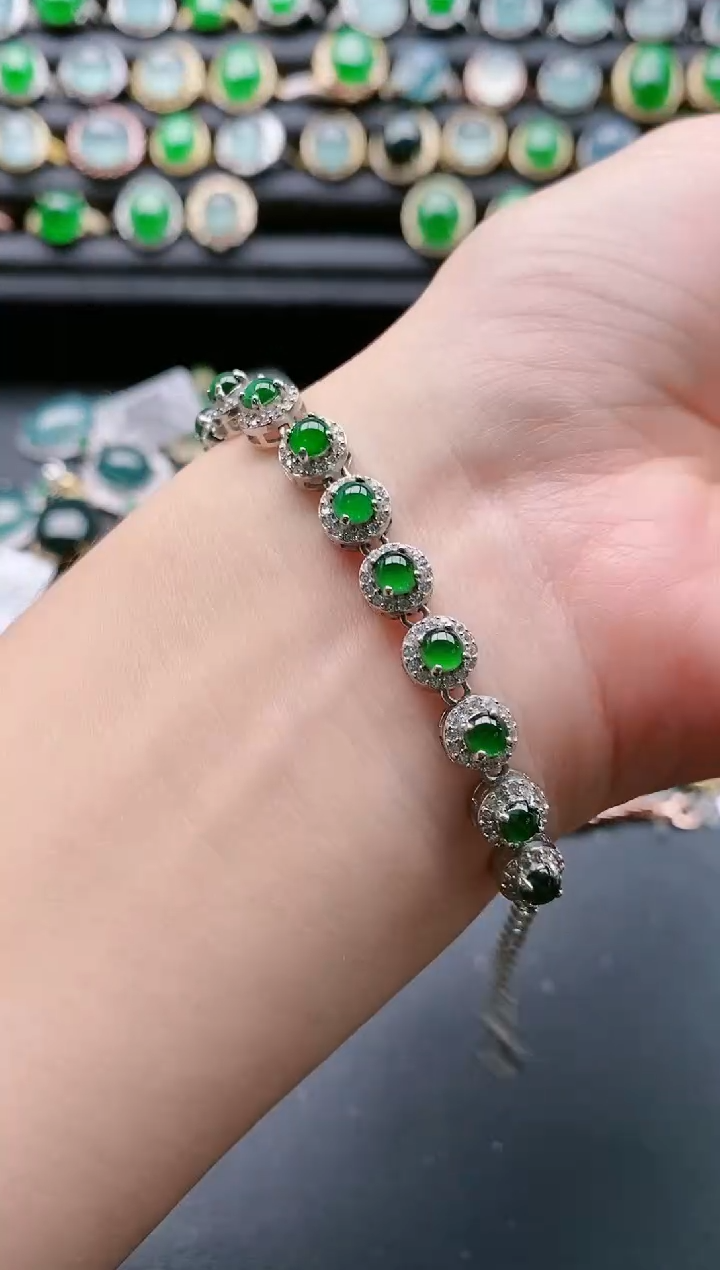 【闪购商品】翡翠戒指银S925镶嵌11111