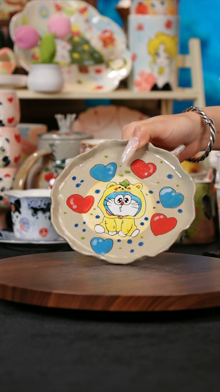 【闪购商品】景德镇手工手绘高温釉下彩陶瓷杯