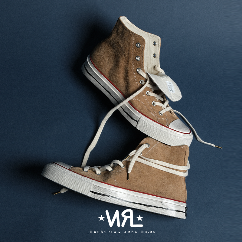 【咖啡师】NEIGBORL钊叔制潮流复古做旧擦脏高帮增高百搭硫化鞋子