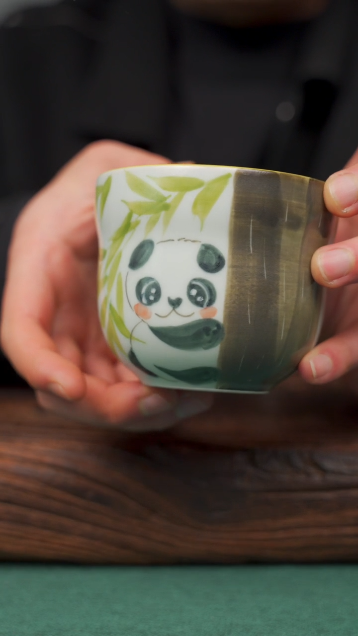【闪购商品】瓷片56寻一缕瓷香杯釉下手工手绘瓷器