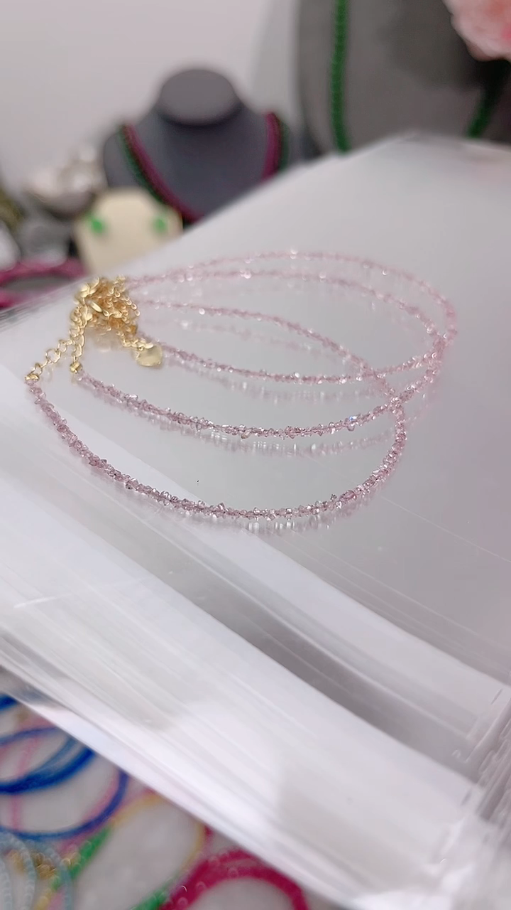 银S925镶嵌手链钻石粉99