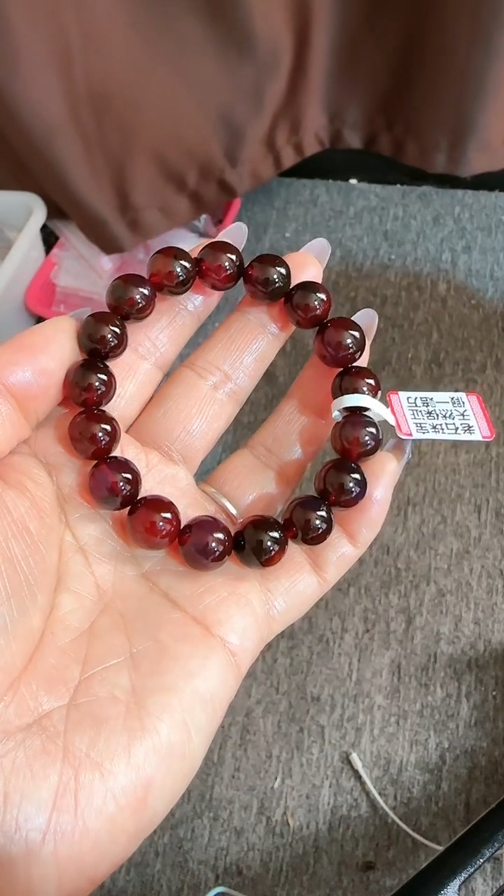 【闪购商品】琥珀手链未镶嵌规格12血珀手串#92