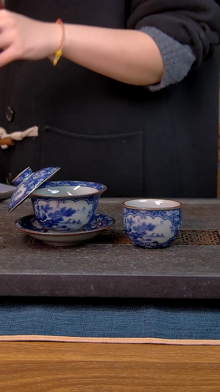 简装家用款2件套 老陶泥开片纹陶瓷茶具