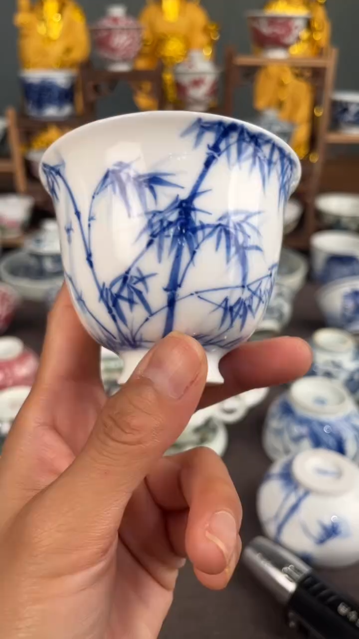 手工手绘竹子111