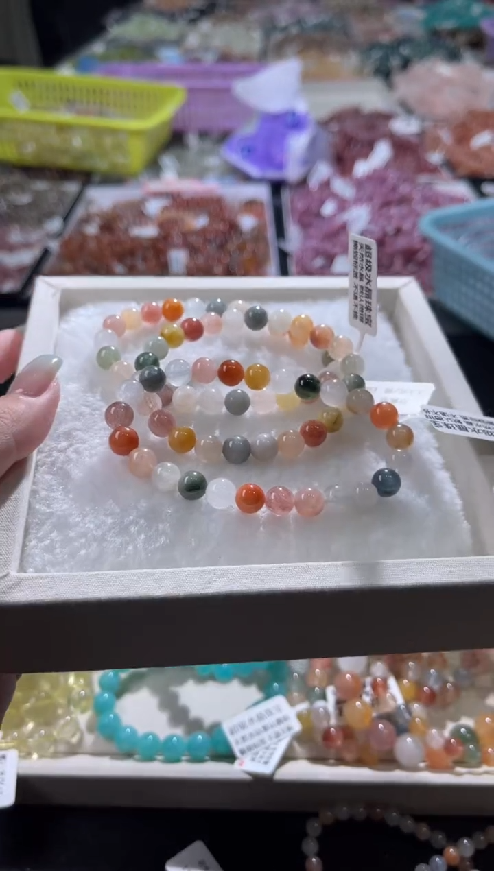 未镶嵌手链水晶235号 3条多样性发一7+