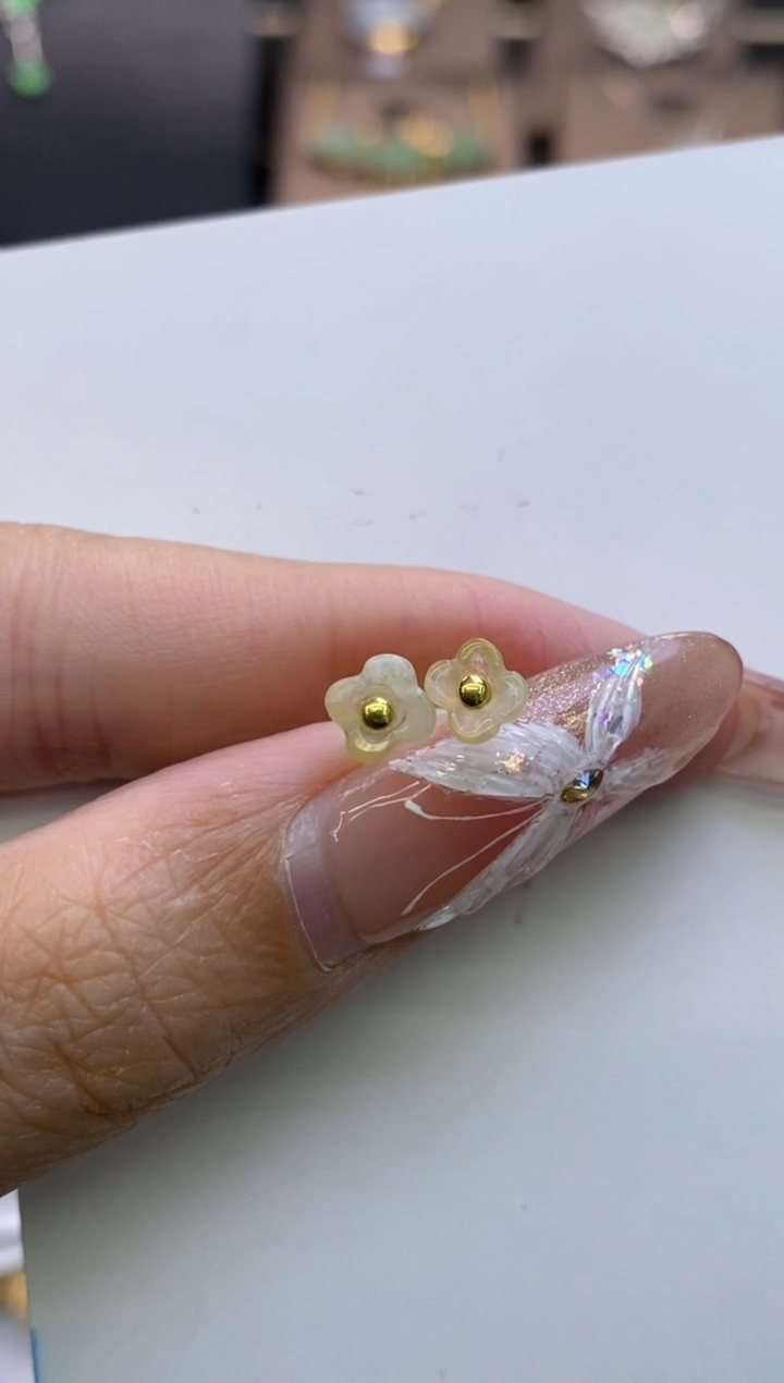 【闪购商品】翡翠颈饰18K金镶嵌净货12305
