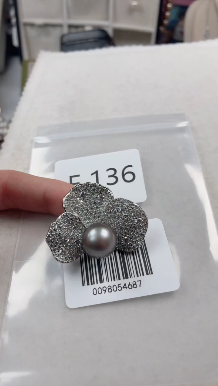 未镶嵌胸针海水珍珠F136