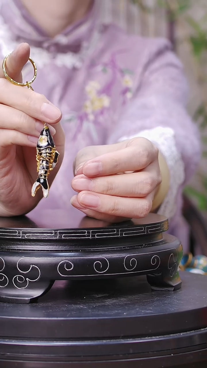 【闪购商品】非遗技艺 景泰蓝鱼黑色