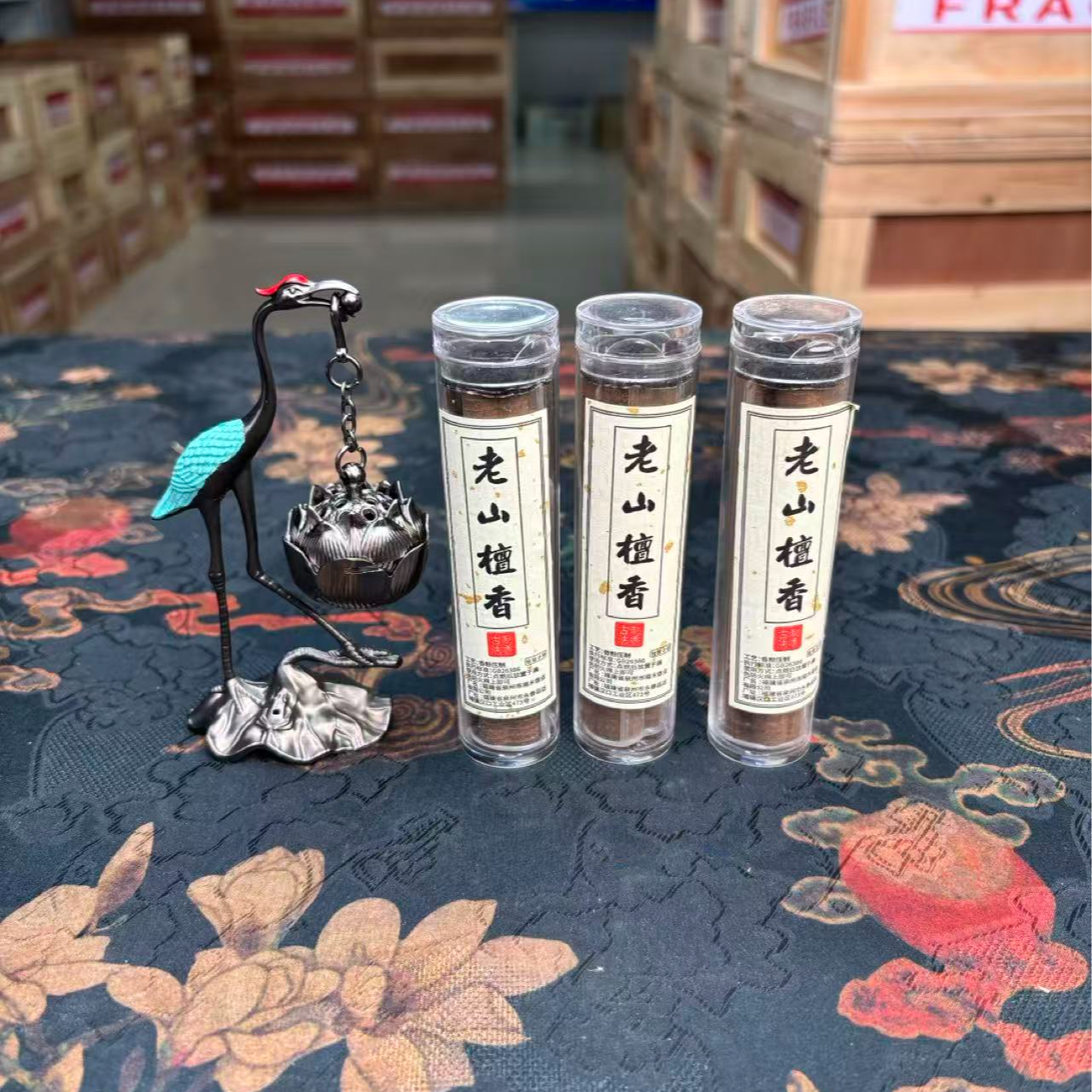 仙鹤香插+3管老山檀香ZH256