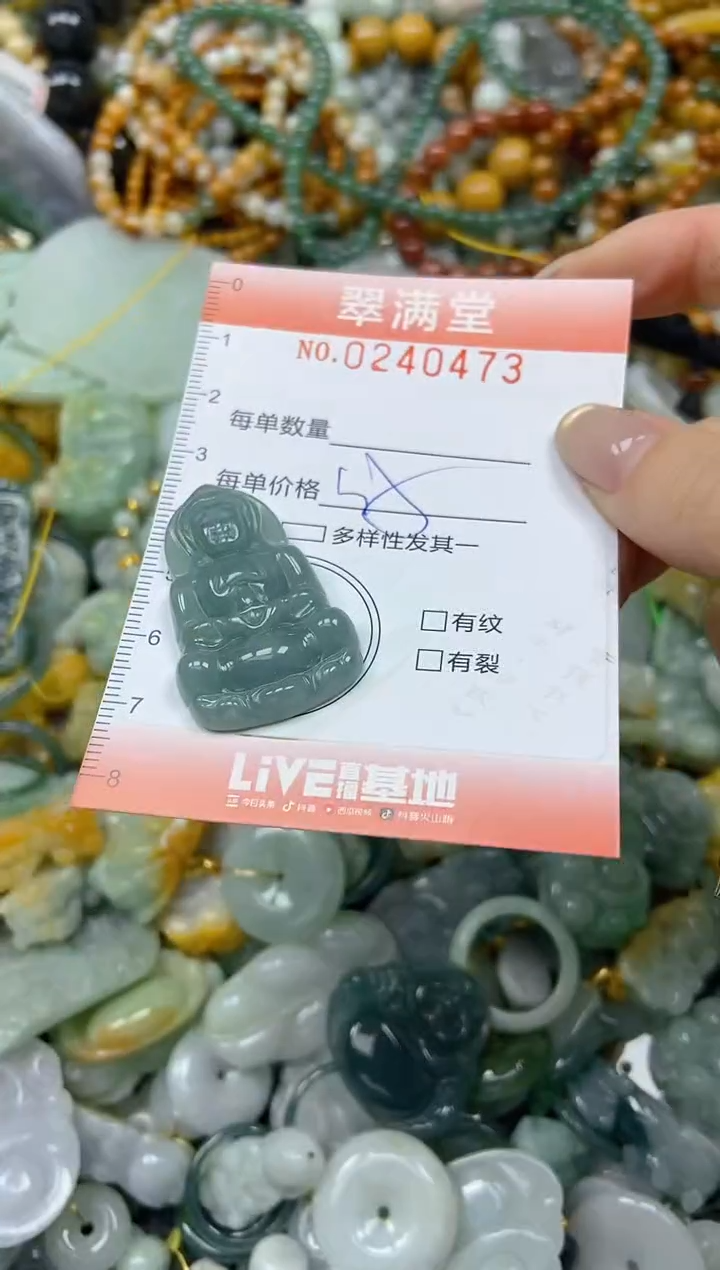 未镶嵌挂件翡翠闪购0240473