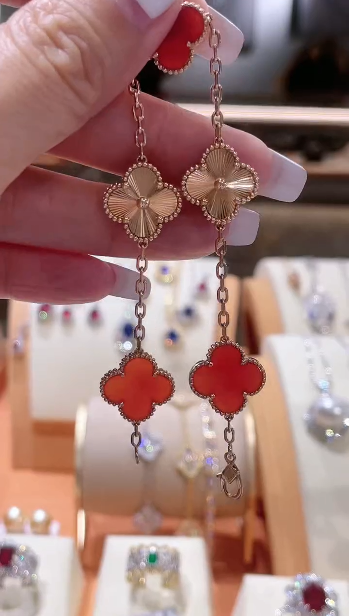 【闪购商品】玛瑙/玉髓手链18K金镶嵌手链