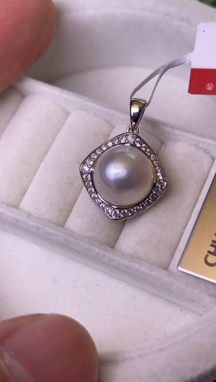 【闪购商品】海水珍珠颈饰银S925镶嵌11-12