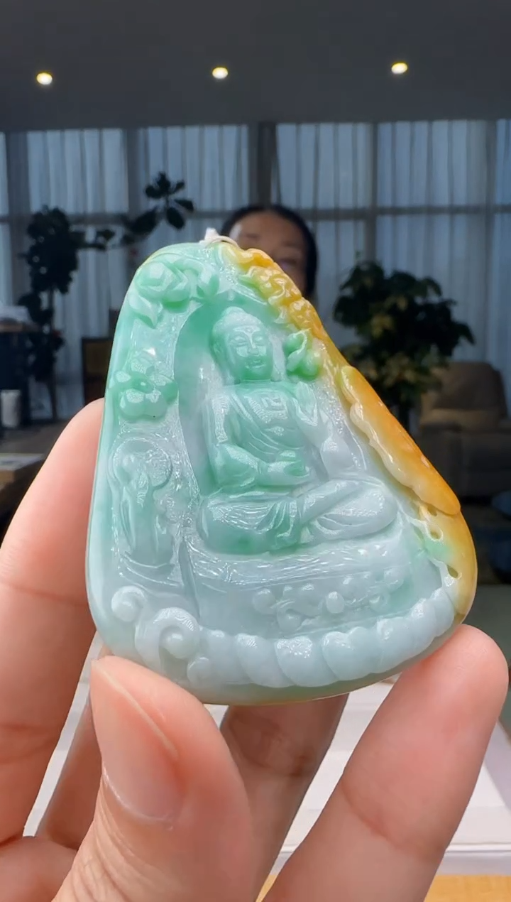 【闪购商品】翡翠吊坠(不含链)未镶嵌XM@@960Q7J02838