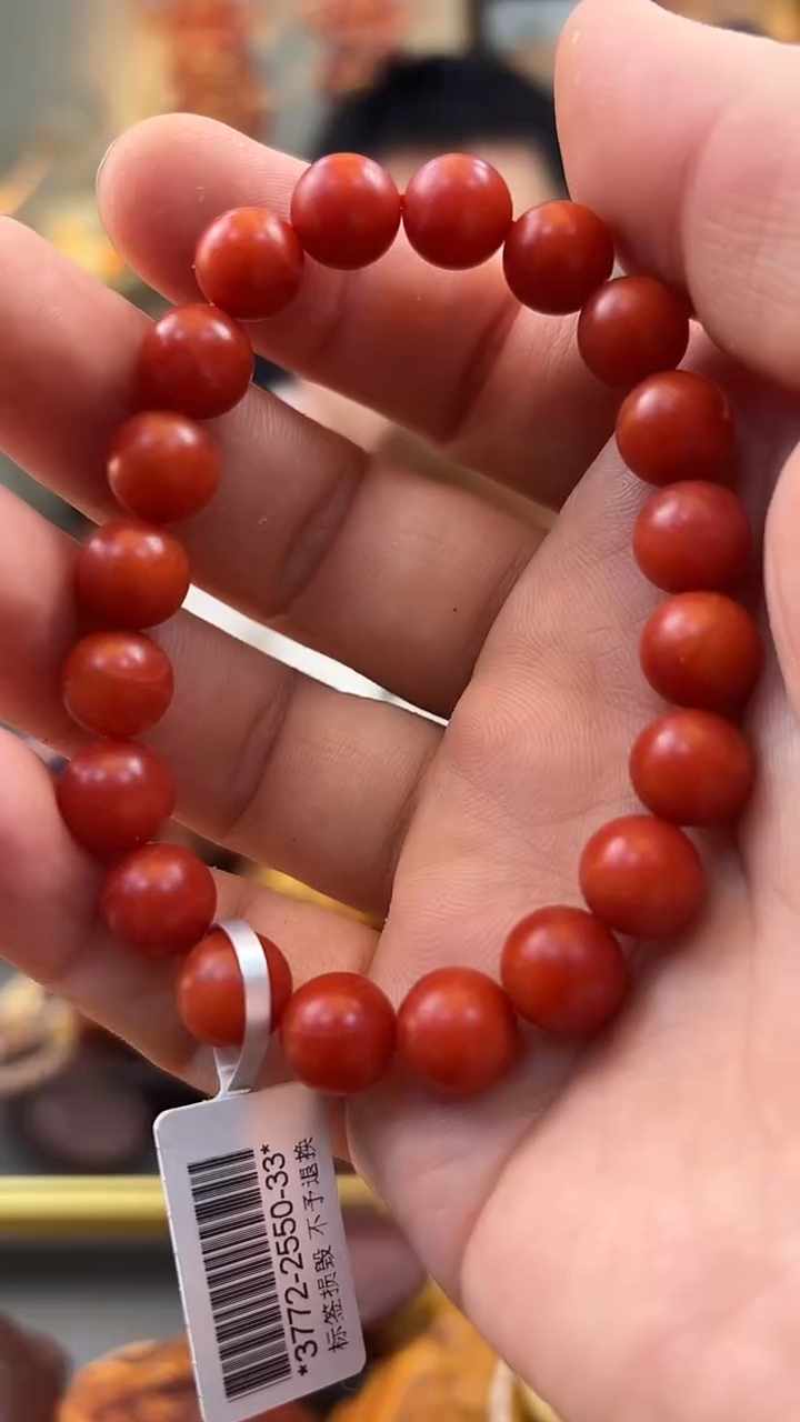 手串未镶嵌南红玛瑙手串