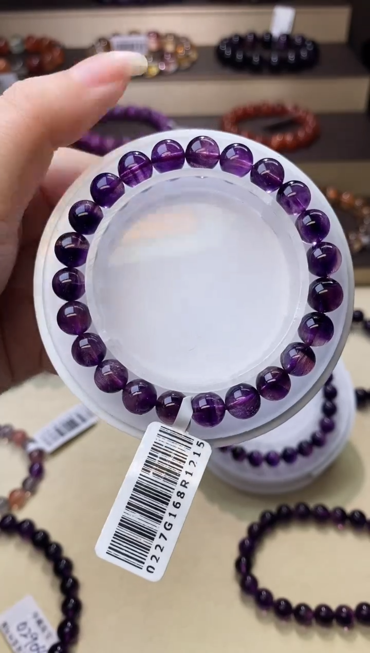 【闪购商品】水晶手链未镶嵌紫超七8m+