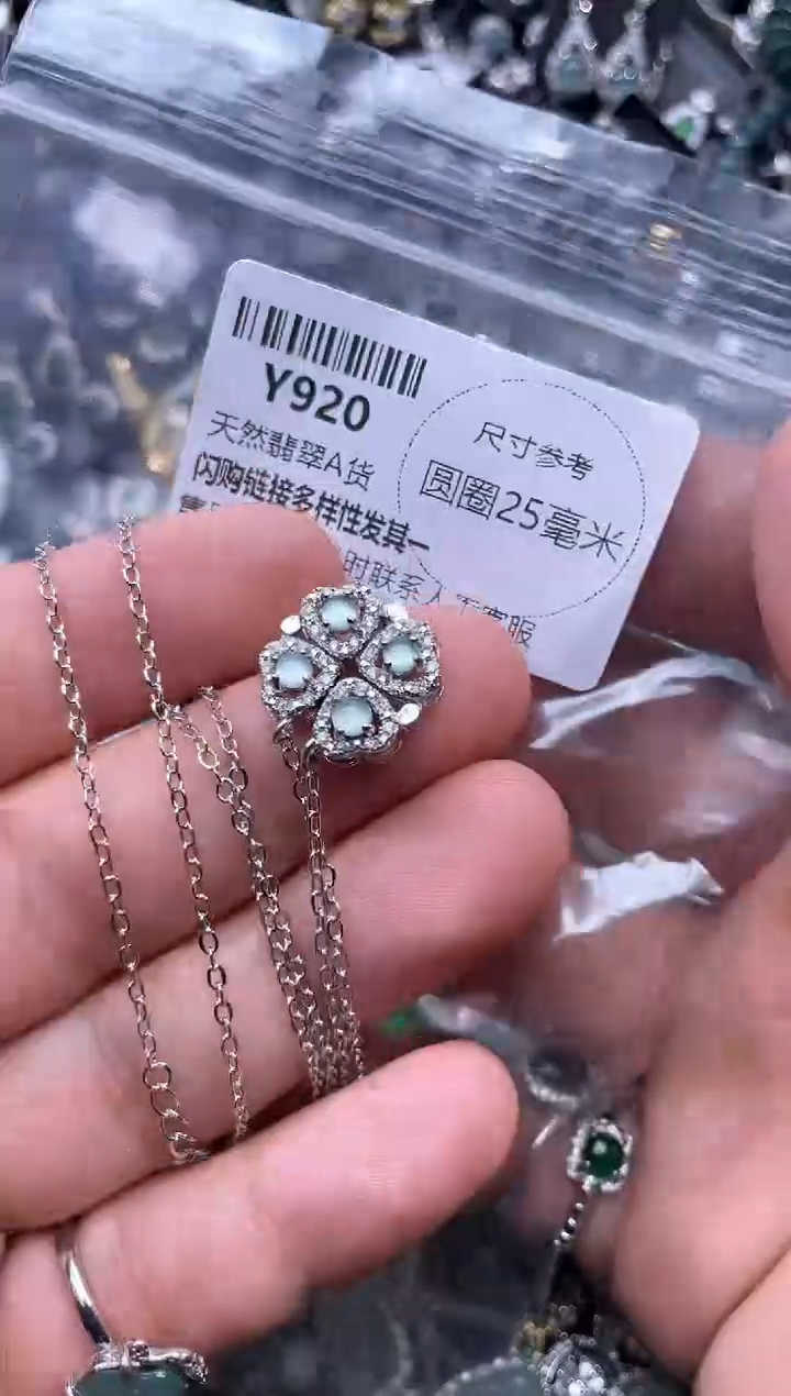 【闪购商品】翡翠颈饰未镶嵌Y920项链