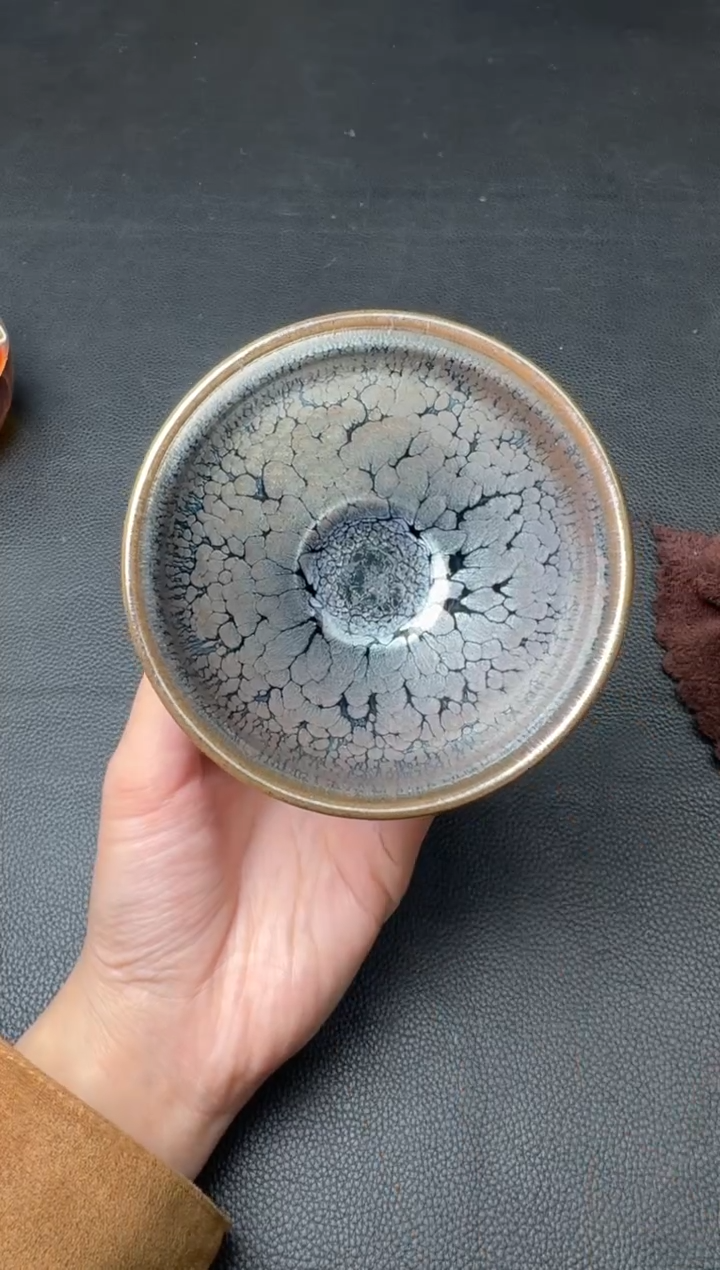 【闪购商品】茶盏建盏故事李学有牡丹142