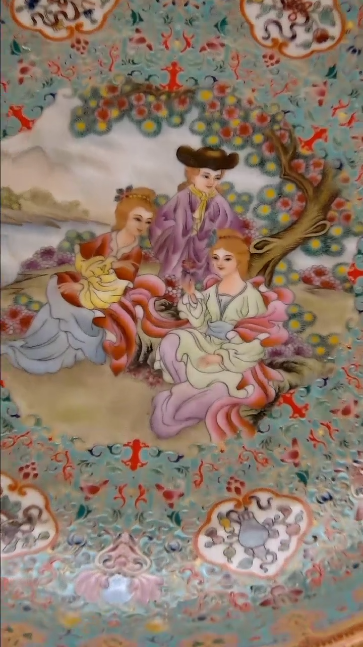 【闪购商品】珐琅彩大赏盘精品陶瓷