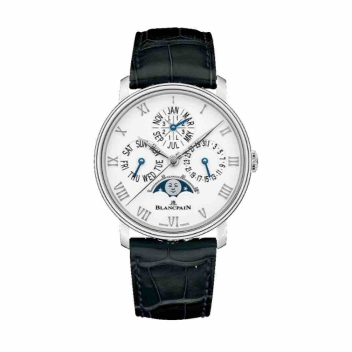 99新 Blancpain 宝珀男士经典系列6656-1127-55B 19年