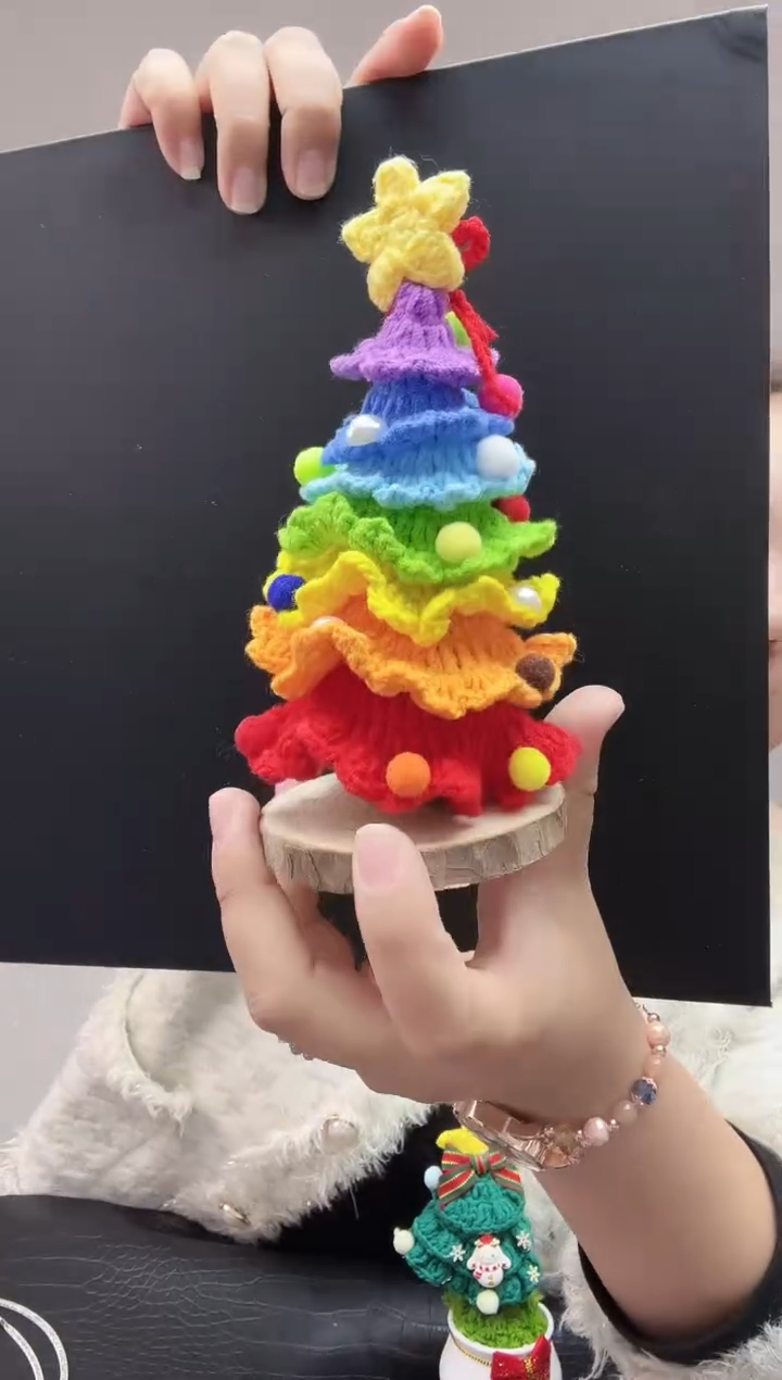 水晶摆件未镶嵌圣诞树02