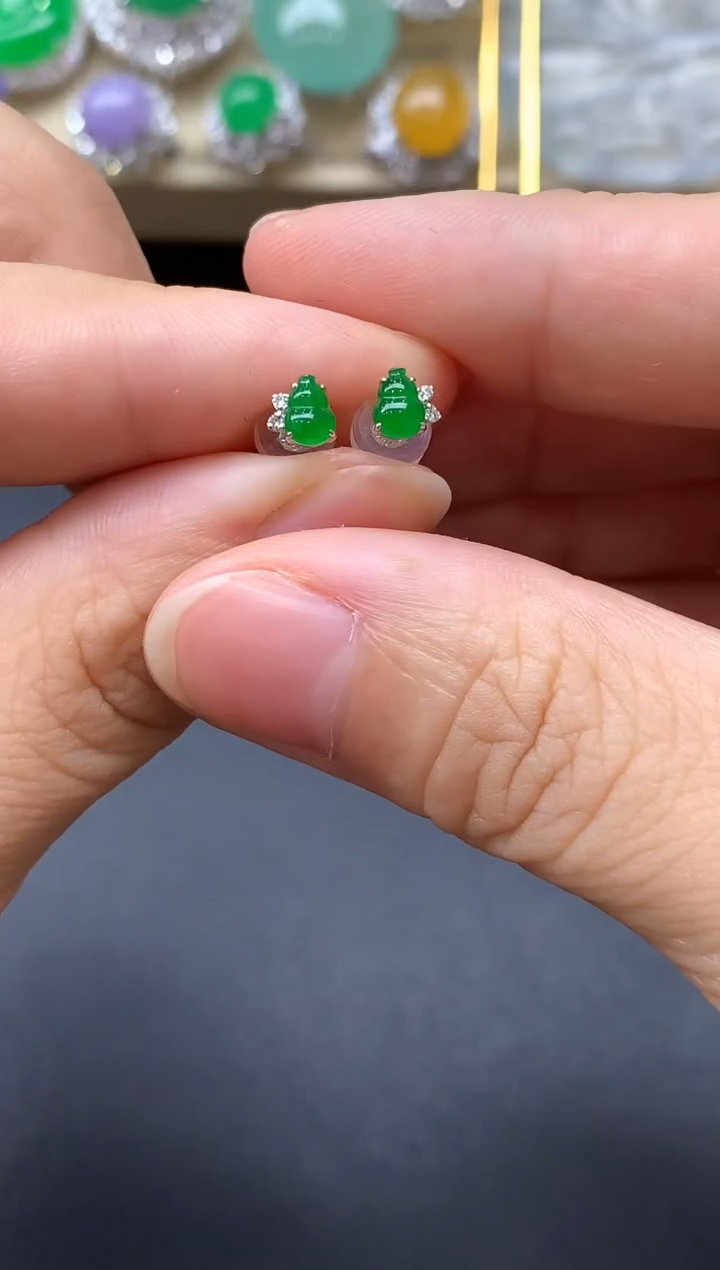 翡翠18K金镶嵌颈饰390国好珍宝