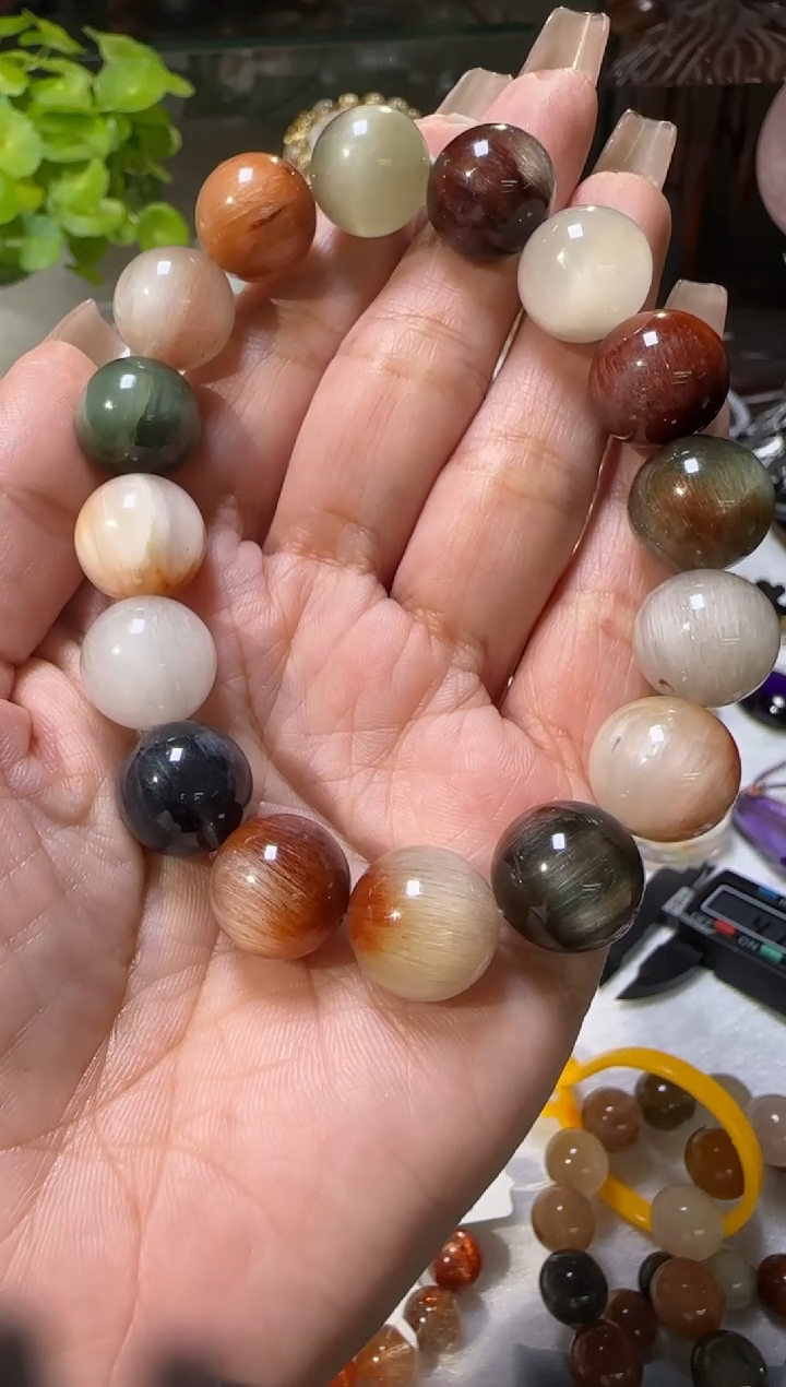 【闪购商品】水晶手串未镶嵌彩兔毛手串13m+X30769成