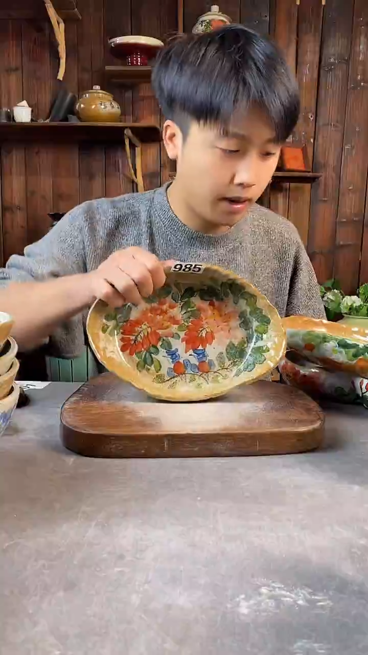 碗985，手工手绘，超值陶瓷