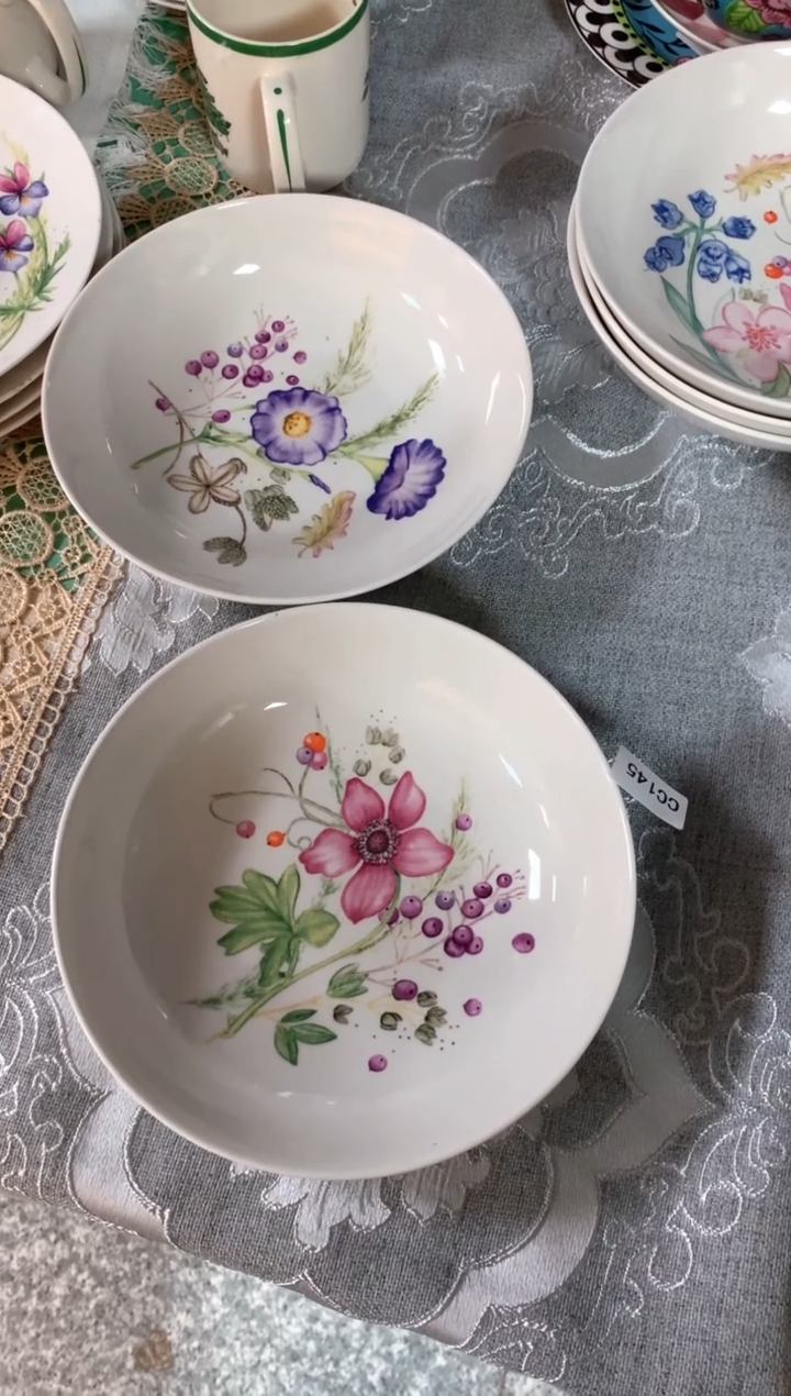 【闪购商品】瓷片陶瓷原单CC145餐具2个+礼盒