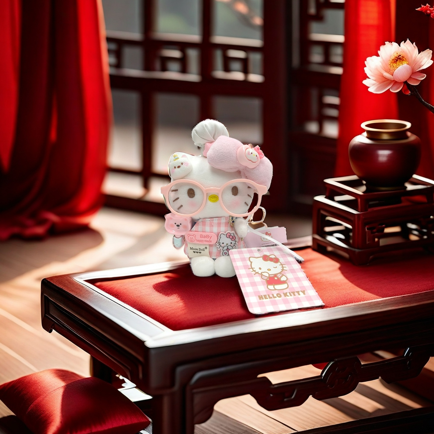 正版【新年萌物】Kitty挂件情侣闺蜜款元旦新年礼物可爱包包挂件