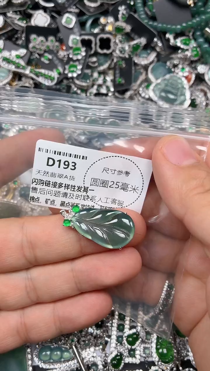 翡翠未镶嵌颈饰D193吊坠