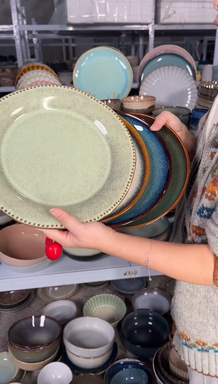 陶瓷外贸尾货瑕疵满20包邮X4大盘