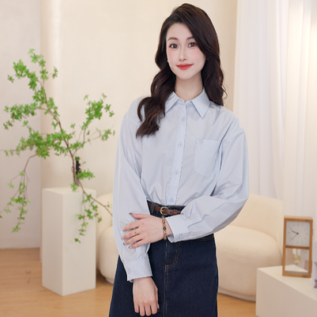 【度假穿搭】茵曼春秋新款女衬衫长袖气质休闲宽松薄款豹纹通勤