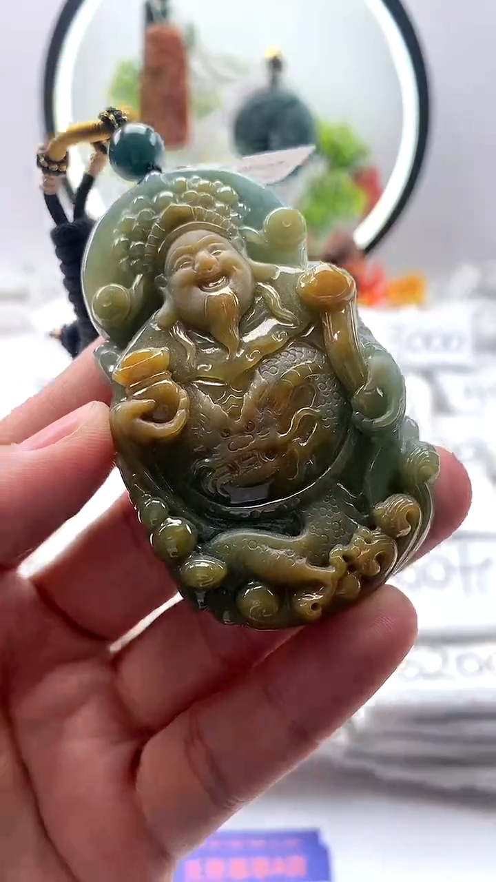 【闪购商品】翡翠颈饰未镶嵌财神