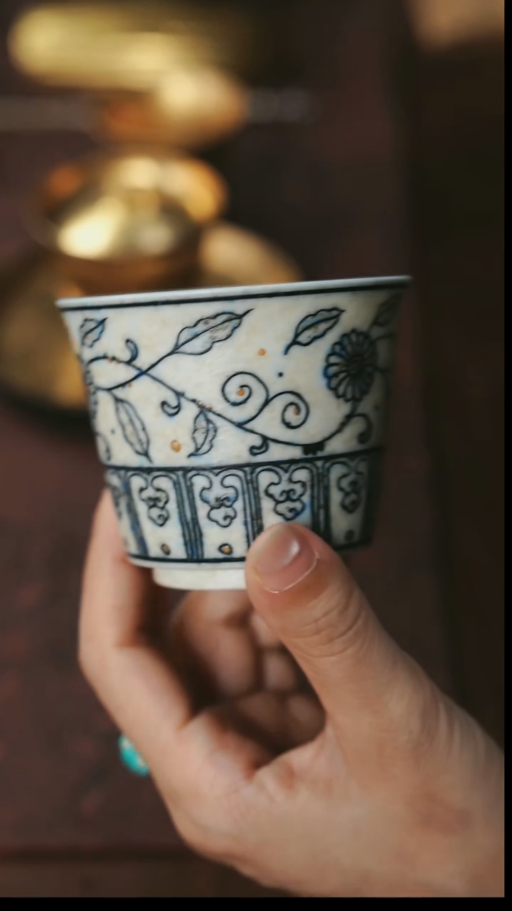 一闲-白泥园菊杯-110cc