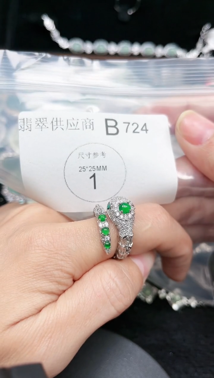 【闪购商品】翡翠颈饰未镶嵌赠皮绳724
