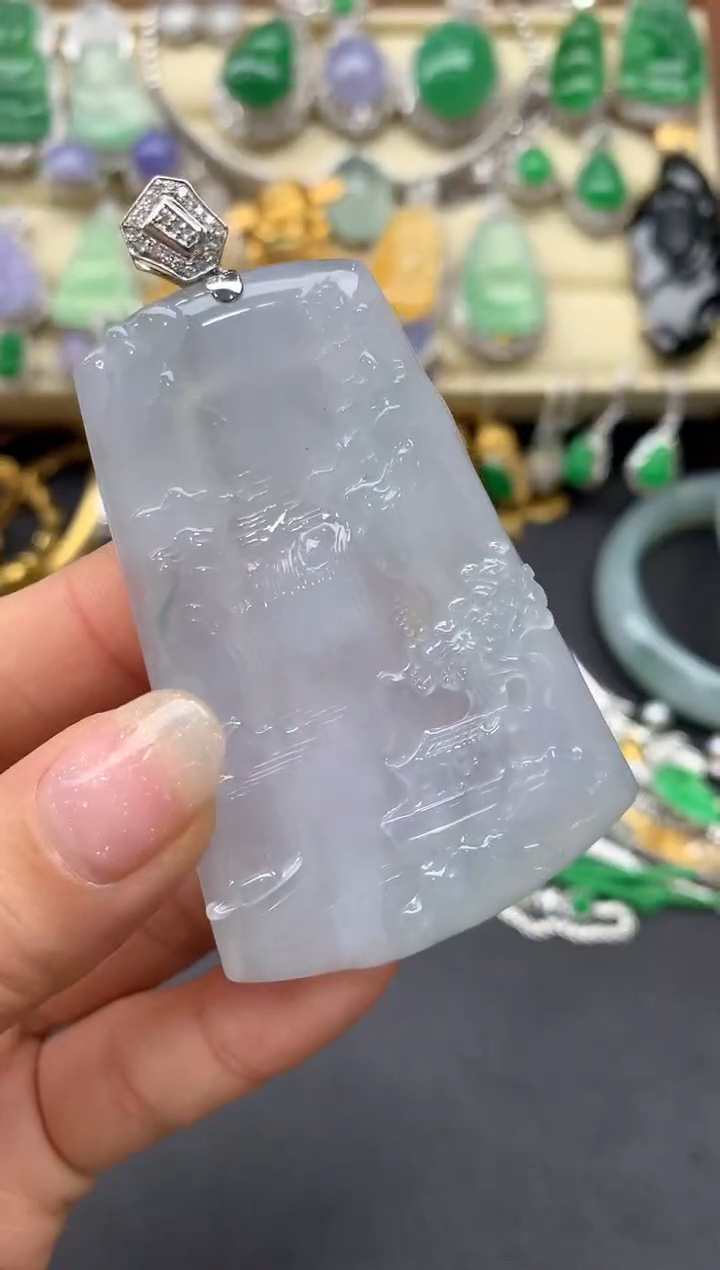 【闪购商品】翡翠颈饰18K金镶嵌104-中国好珍宝