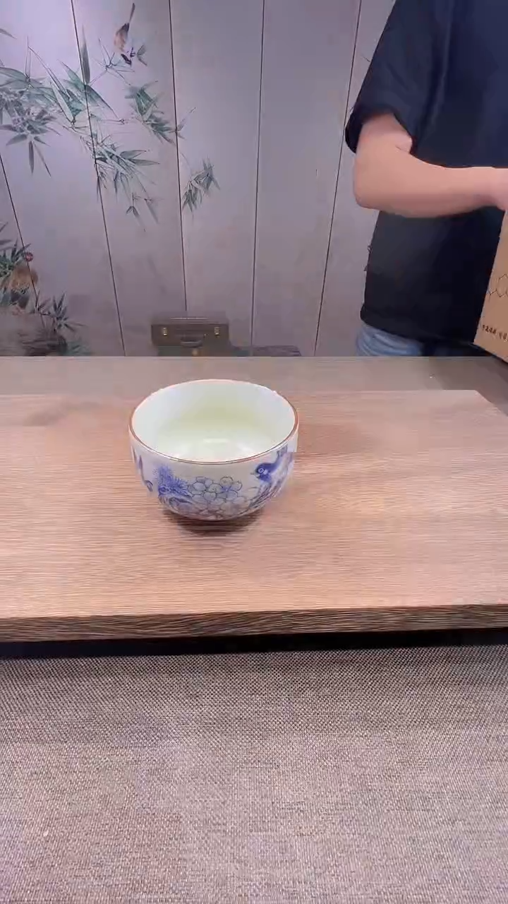 @微光茶器喜鹊铜钱主人杯TJ073