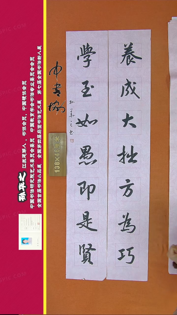 【闪购商品】书法445C孙华之书法作品