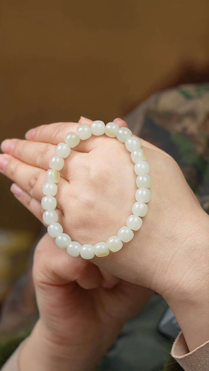 未镶嵌和田玉挂件手串