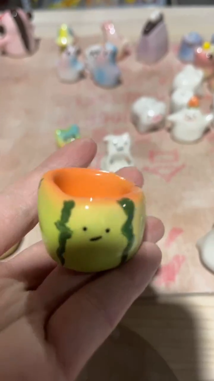 【闪购商品】摆件123微瑕手工陶瓷摆件